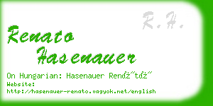renato hasenauer business card
